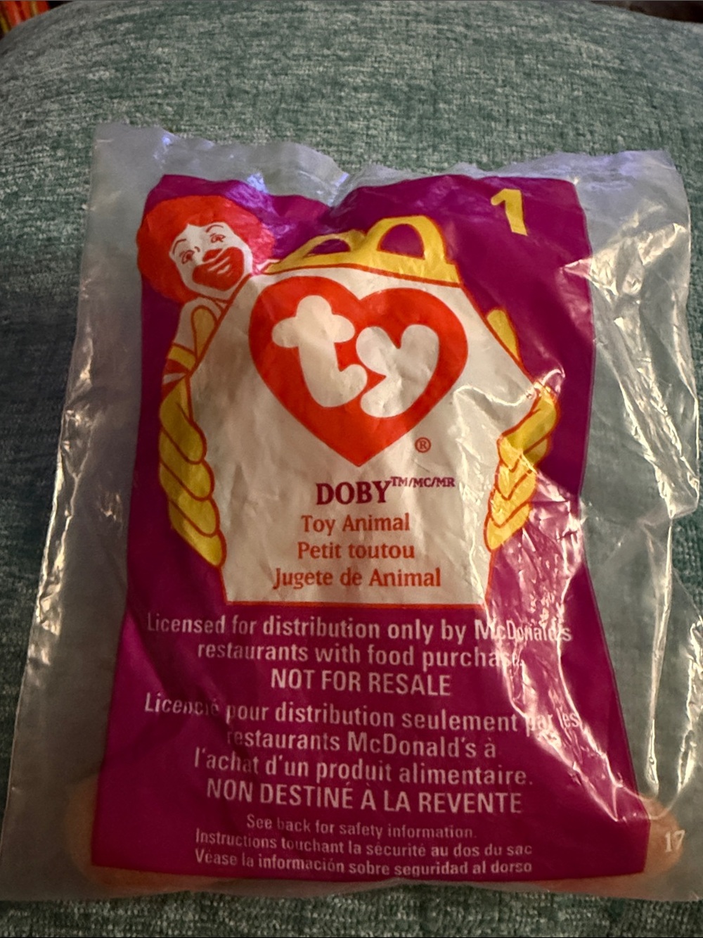 Doby #1 1998 McDonald's Happy Meal Toy TY Teenie Beanie Baby! Sealed